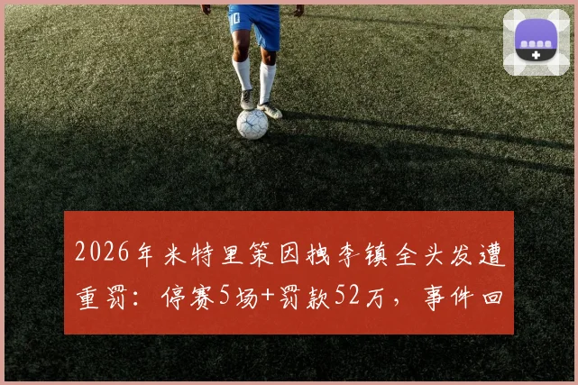 2026年米特里策因拽李镇全头发遭重罚：停赛5场+罚款52万，事件回顾与处罚细节全解析